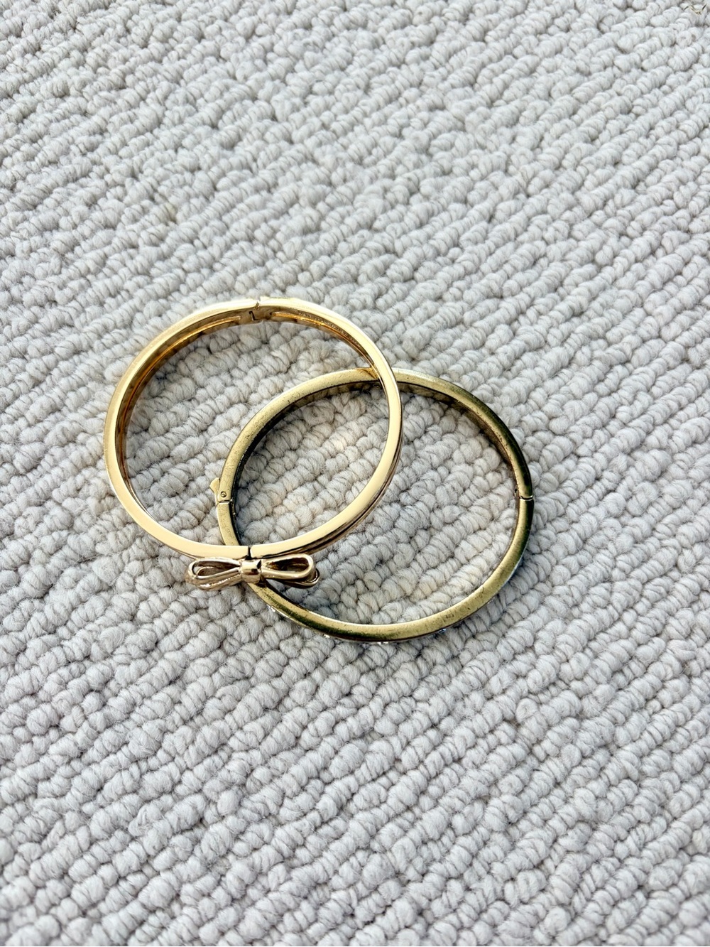 kate spade Gold Bow and Crystal Bangle Set - Picture 4 of 10